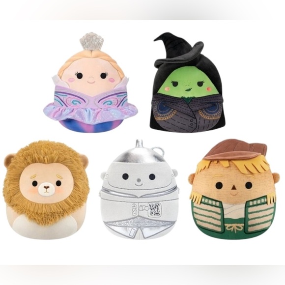 NEW!! Wicked For Good × Squishmallows Limited Edition 5 Piece Plush Set (NWT) - Picture 2 of 8